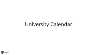 Understanding University Calendar and Semester Credit Hours