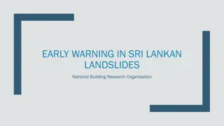 Early Warning System for Landslides in Sri Lanka