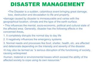 Disaster Management: Types and Phases