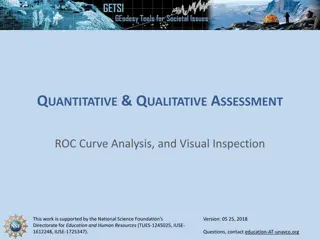 Understanding Quantitative and Qualitative Assessment using ROC Curve Analysis