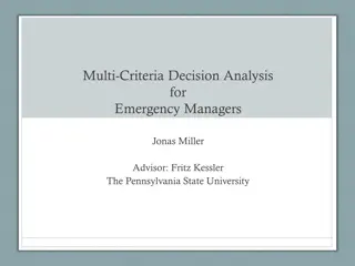 Leveraging Multi-Criteria Decision Analysis for Emergency Response Mapping