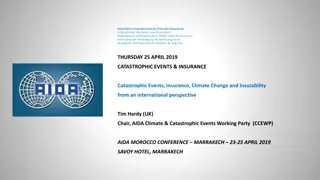 Catastrophic Events, Insurance, and Climate Change in Morocco: A Global Perspective