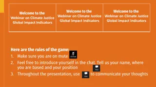 Climate Justice Global Impact Indicators Webinar - June 2023