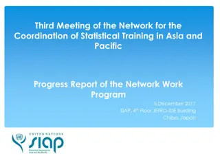 Progress Report: Network for Coordination of Statistical Training in Asia and Pacific