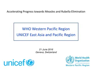 Progress Towards Measles and Rubella Elimination in the Western Pacific Region