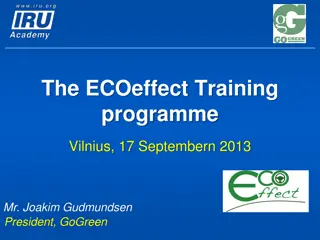 Effective Training Programme for Eco-Friendly Driving Practices