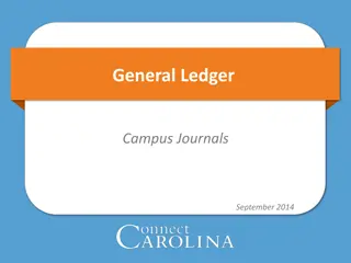 Campus Journals and General Ledger Overview