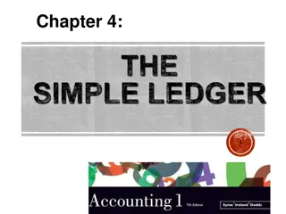 Ledger Accounts and Financial Position