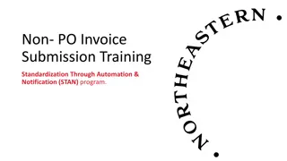 Non-PO Invoice Submission Training Program - STAN