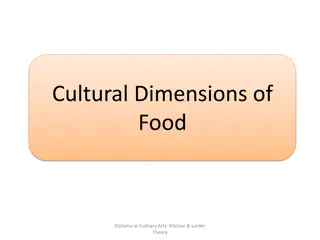 The Cultural Dimensions of Food and Religious Influences in Culinary Arts