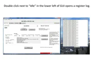 GUI Functionality for Register Log and Configuration Saving