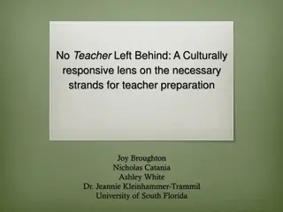 Culturally Responsive Teacher Preparation: A Critical Examination