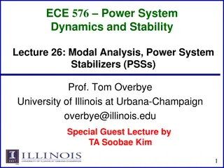 Power System Dynamics and Stability: Modal Analysis and PSSs