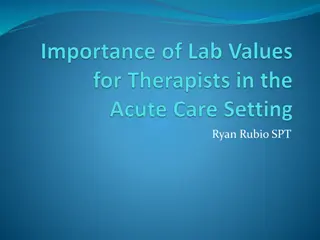 Common Lab Values for Patient Care