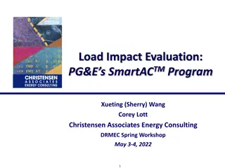 PG&E's SmartACTM Program Load Impact Evaluation