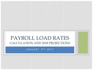 Payroll Load Rates Calculation and 2018 Projections