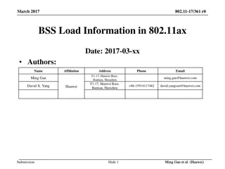 Enhancing BSS Load Management in 802.11ax Networks