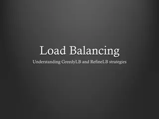 GreedyLB and RefineLB Load Balancing Strategies