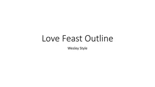 Love Feast: A Wesleyan Tradition of Reconciliation and Reflection