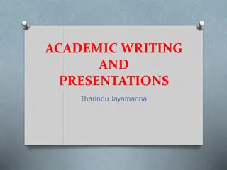 Mastering Academic Writing and Presentations for Success