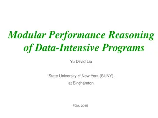 Modular Performance Reasoning of Data-Intensive Programs by Yu David Liu