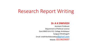 Importance of Research Report Writing in Academic Studies