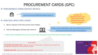 Applying for Procurement Cards in Wokingham: Guidelines and Contact Information