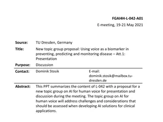 Using Voice as a Biomarker in Disease Monitoring