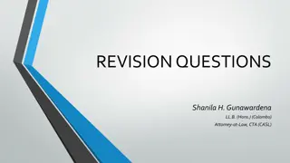 Legal Revision Questions: Contracts, Duties, and Notes