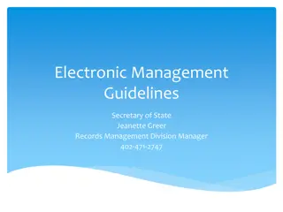 Best Practices for Electronic Records Management