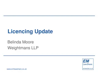 Premises Licences Under the Licensing Act 2003