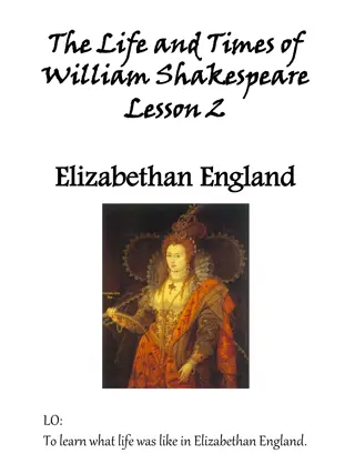 Life in Elizabethan England: Insights from Stratford Upon Avon