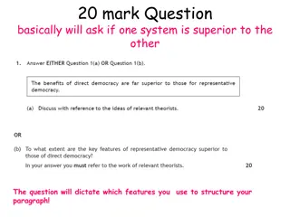 Analysis of Direct Democracy vs. Representative Democracy Features