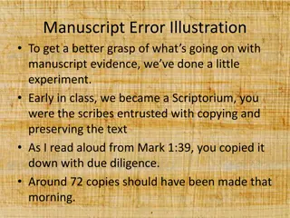 Deciphering Manuscript Errors in Mark 1:39