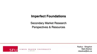 Exploring Imperfect Foundations in Secondary Market Research Perspectives