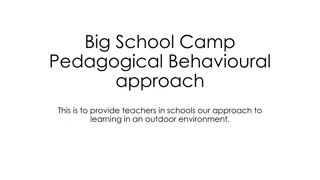 Outdoor Learning Approach for Teachers at Big School Camp