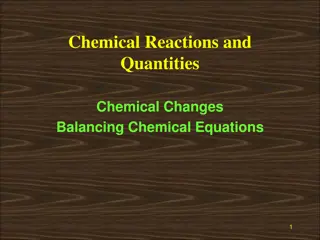 Chemical Changes and Reactions