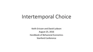 Intertemporal Choice and Behavioral Economics Overview