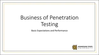 Essentials of Penetration Testing: Expectations and Performance