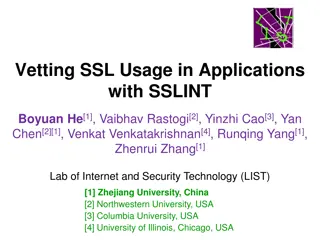 Automated Detection of SSL Vulnerabilities in Applications