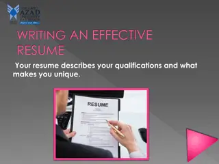 Essential Guide to Crafting an Effective Resume