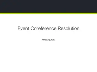 Event Coreference Resolution Task and Features Analysis