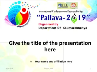 Study Presentation on Pallava-2019: A Comprehensive Analysis