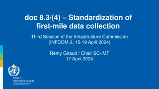 Standardization of First-Mile Data Collection in Infrastructure Commission Session