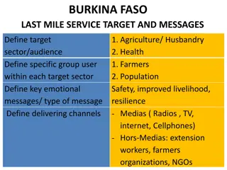 Empowering Burkina Faso Through Last-Mile Services for Agriculture and Health Sectors