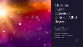 Alabama Digital Expansion Division ARPA Report and Middle Mile Capital Projects Fund Images