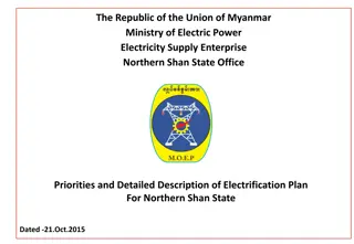 Electrification Plan for Northern Shan State Prioritizing Villages and Infrastructure