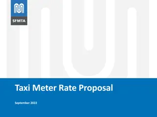 SFMTA Taxi Meter Rate Proposal - September 2022