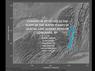 The Slope of Glacial Lake Albany in Hudson Lowlands, NY