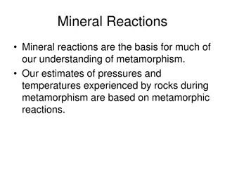 Mineral Reactions in Metamorphism